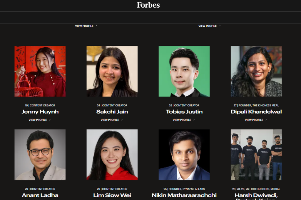 Anak muda Indonesia di Forbes 30 Under 30 Asia 2025,