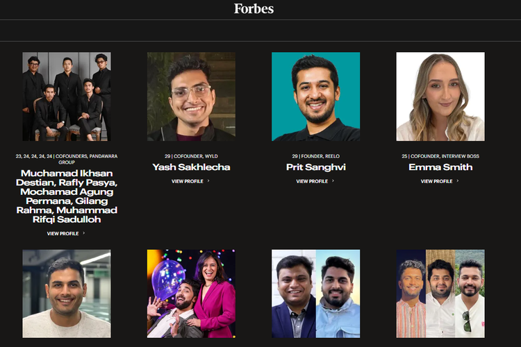 Anak muda Indonesia di Forbes 30 Under 30 Asia 2025,
