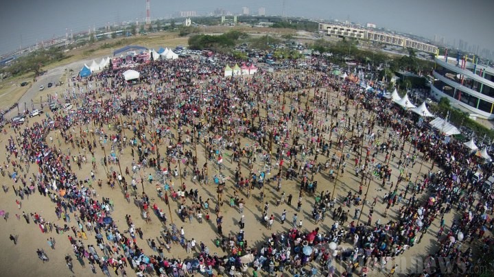 Pantai Karnaval Ancol sebagai lokasi konser Foo Fighters di Jakarta (Istimewa)