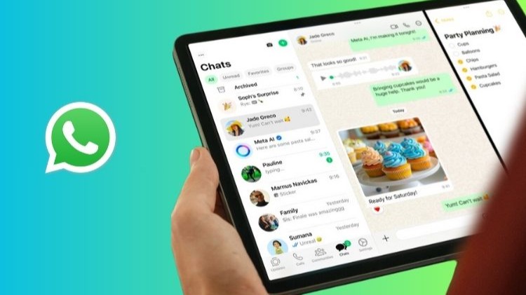 WhatsApp di iPad (Istimewa)
