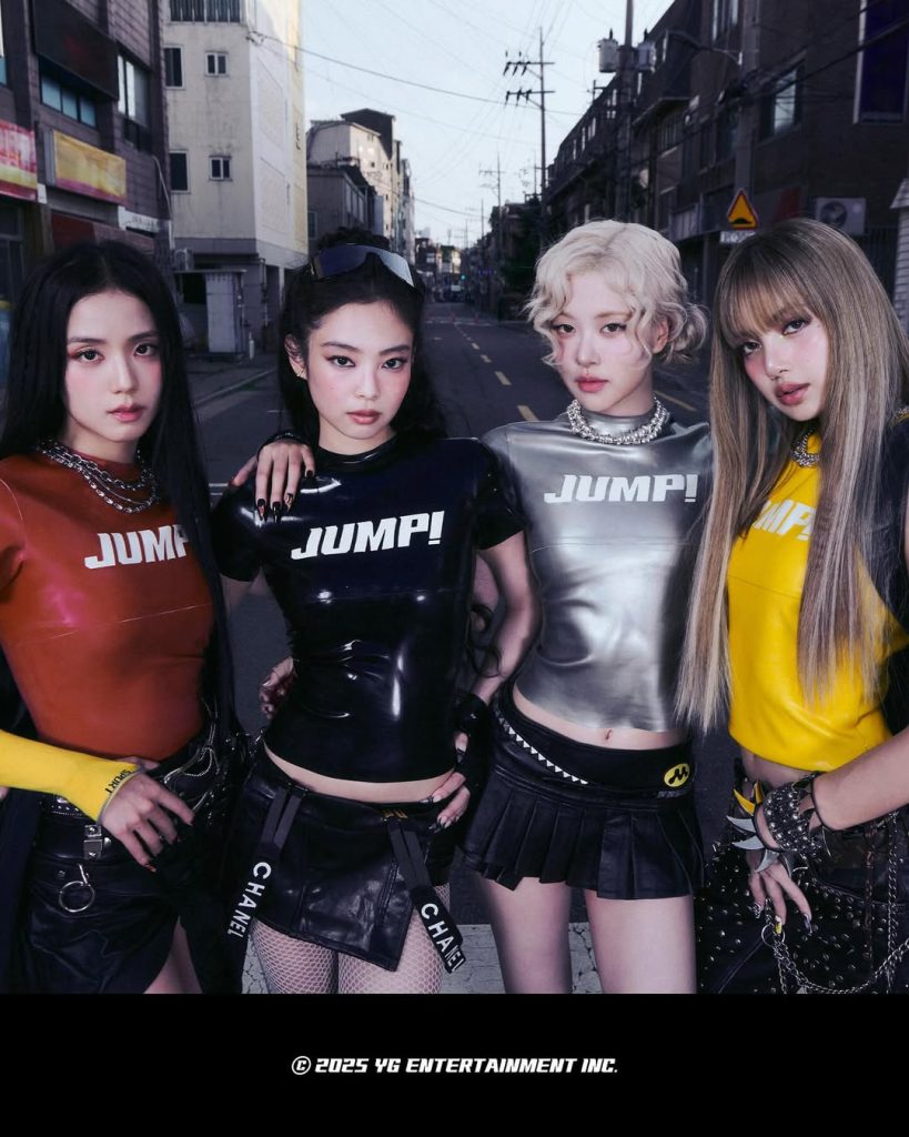 Sebelum dirilis secara digital, “JUMP” pertama kali diperkenalkan secara eksklusif dalam pembukaan konser tur dunia BLACKPINK bertajuk DEADLINE
