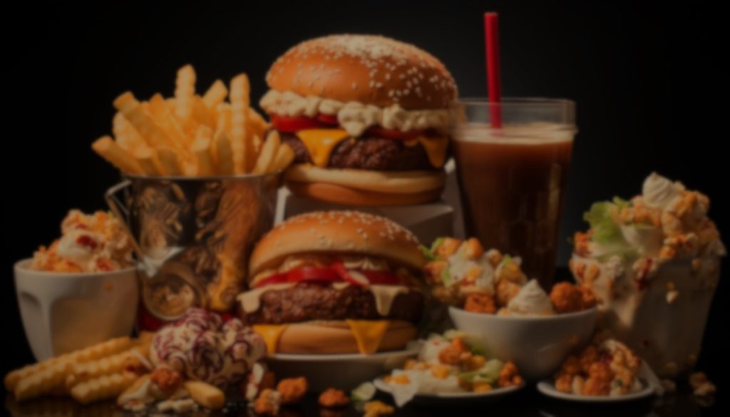 Deretan gorengan dan makanan cepat saji yang menggoda tapi bisa mengacaukan program diet.