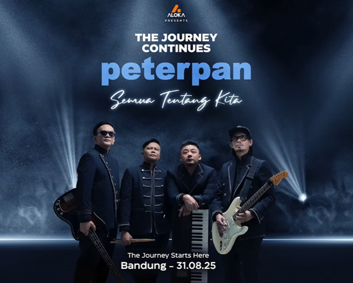 Peterpan mengumumkan proyek bertajuk 'The Journey Continues' yang akan digelar pada 31 Agustus 2025 di Bandung