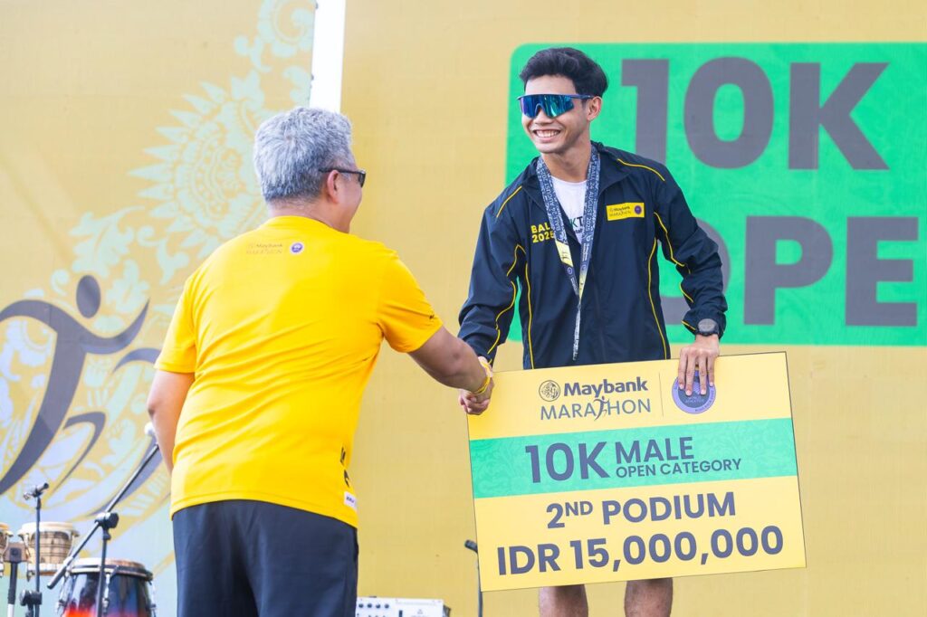 Rahmad Setiabudi meraih podium kedua di kategori 10K Open Male