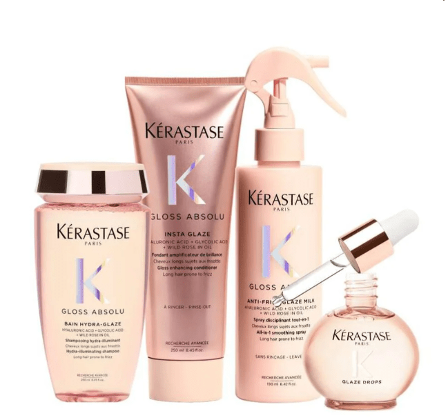 Produk-produk ini mengandung bahan aktif seperti Hyaluronic Acid, Glycolic Acid, dan Wild Rose Oil yang dikenal mampu menutrisi rambut secara mendalam.