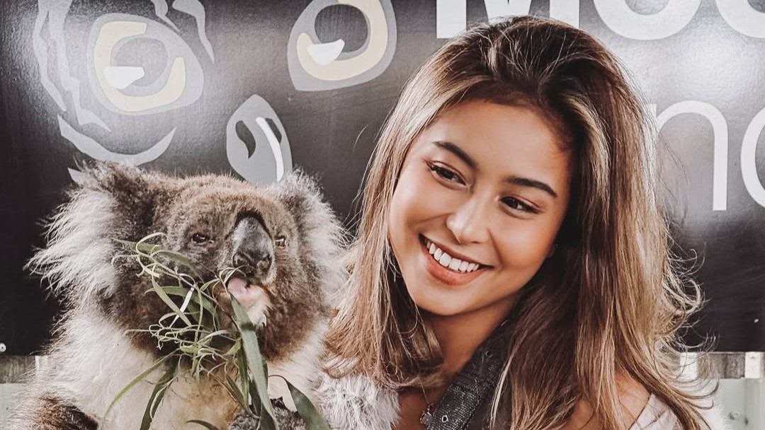 Awkarin saat berada di Melbourne Australia