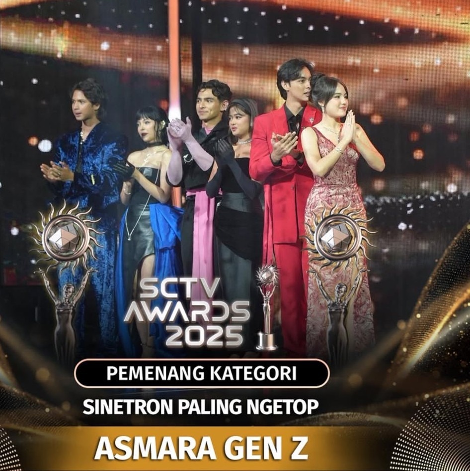 Sinetron Asmara Gen Z dinobatkan sebagai Sinetron Paling Ngetop tahun ini, mengalahkan pesaing seperti Cinta di Bawah Tangan dan Wanita Istimewa.