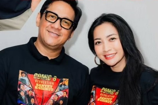 Andre Taulany dan Hesti Purwadinata