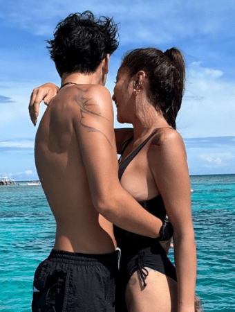 Kemesraan Olla Ramlan dan Tristan Molina di Gili Meno langsung menjadi bahan perbincangan di media sosial.