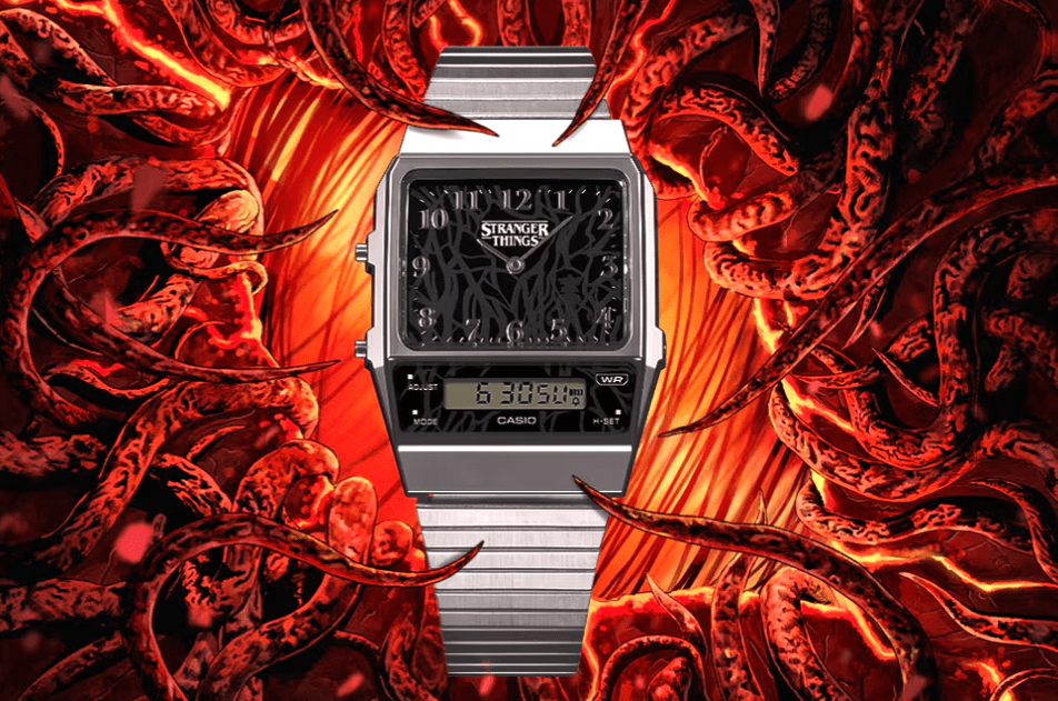 Casio juga memperkenalkan edisi kolaborasi dengan serial Netflix Stranger Things