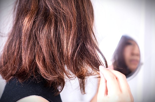 Ilustrasi rambut rusak