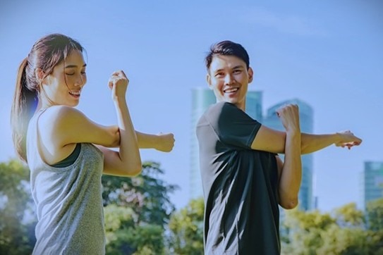 Ilustrasi orang melakukan olahraga