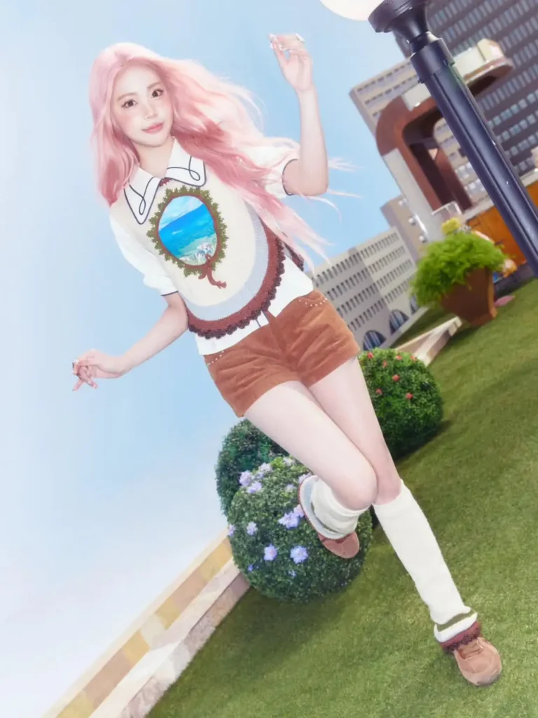 Carmen mengaplikasikan tren ini dengan gaya rambut panjang berlayer yang dramatis sekaligus playful. 