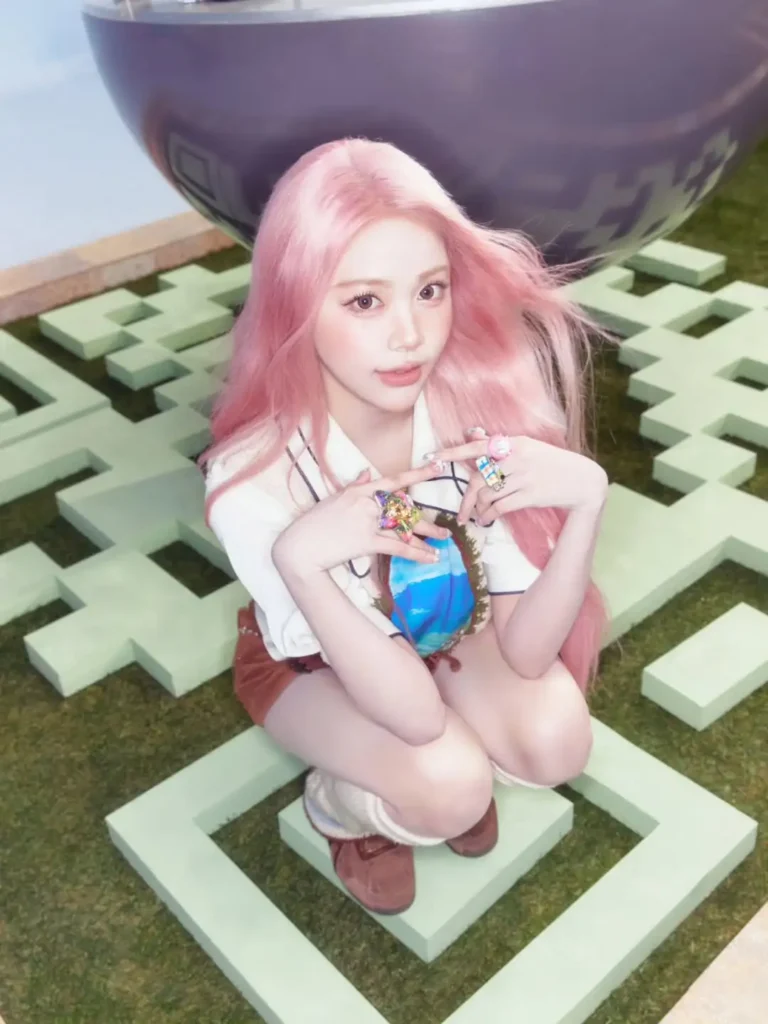 Potret teaser Carmen dengan rambut pink langsung ramai diperbincangkan di media sosial.