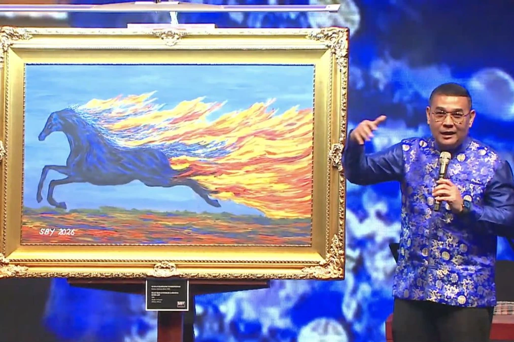 Lukisan SBY 'Kuda Api' laku Rp 6,5 miliar